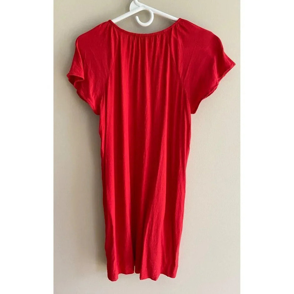 Madewell Small Red Tie/Lace Up Casual Mini Dress - Picture 8 of 10